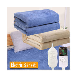 Flannel Electric Blanket Bed Double 220V  Heating Blankets Thermal Electric Blanket 2 persons 9 Level Temperature Smart Remote