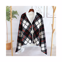 USB Electric Heating Shawl Multifunctional Mink Velvet Warm Shawl Timer Function Home Office Back Knee Warmer Heating Blanket