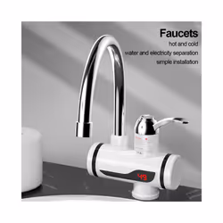 Electric Instant Water Heater Faucet 3000W Hot Cold Mixer Tap Temperature Display Tankless Water Heater For Kitchen Bathroom