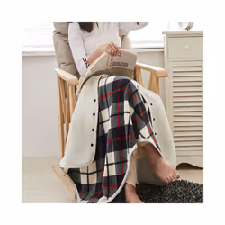 Mink Velvet Wearable Electric Blanket Multifunctional Timer Function USB Electric Heating Shawl Home Office Back Knee Warmer