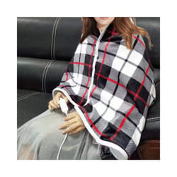 Electric Blanket Mink Velvet Wearable USB Heating Blanket Multifunctional Timer Function Heated Shawl Home Office Knee Warmer