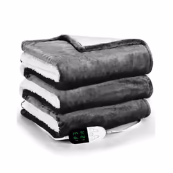 50*60inch Heating Blanket-Electric Blanket,Soft Heated Throw Blanket with 6 Heating Levels & 4 Hours auto-Off - US 110V-130V, ...