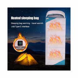 Type-C USB Electric Heated Cushion 3-Level Temperature 5V Heating Cushion Winter Warm Portable for Travel Hiking for Backpacking