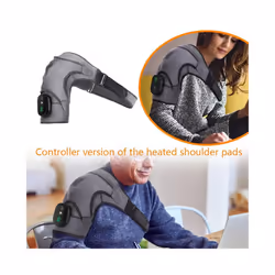 Electrically heated shoulder pads USB sports warming pads 5000 mA vibration heat massage device