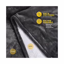 Electric Blankets Flannel & Sherpa, 6 Heat Settings, 10-hour Time Auto-Off Function, Heated Blanket Over-Heated Protection - EU 130cmX150 CM, Pink