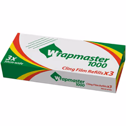 Wrapmaster 1000 clingfilm refills x 3 rolls 100m each