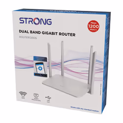 Strong 1200S wireless router Gigabit Ethernet Dual-band (2.4 GHz / 5 GHz) White