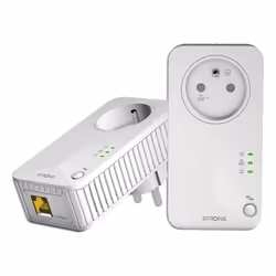 Strong POWERL600DUOFR, 600 Mbit/s, IEEE 802.3, IEEE 802.3u, Fast Ethernet, 10,100 Mbit/s, HomePlug AV, 128-bit AES