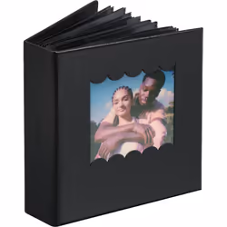 Polaroid Scalloped Photo Album Small - Black, Black, 40 sheets, 118 mm, 49 mm, 126 mm, 103.8 g