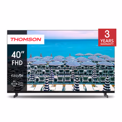 Thomson Easy TV 40" FHD, 101.6 cm (40"), 1920 x 1080 pixels, Full HD, LCD, DVB-C, DVB-S2, DVB-T2, Black