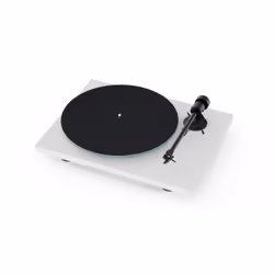 Pro-Ject T1 EVO BT, Belt-drive audio turntable, White, Glass, 33,45 RPM, 65 dB, 21.9 cm
