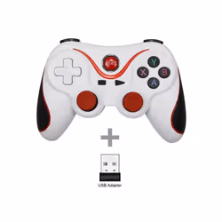 Terios T3 Support Bluetooth Gamepad For Android Phone PC Joystick Controle - T3White with adapter