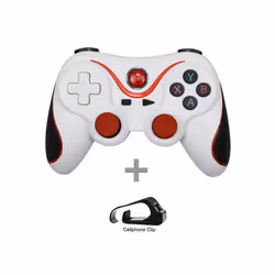 Terios T3 Support Bluetooth Gamepad For Android Phone PC Joystick Controle - T3 White with stand