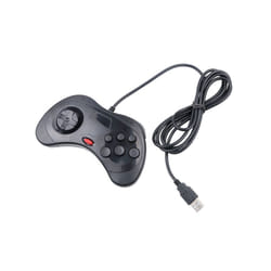 USB Classic Game Controller Gamepad Joypad Wired Gamepads  For Sega Saturn - 1 Black