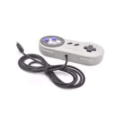 1pcs Wired Super USB Controller Gamepad Joysticks Classic Joypad for Nintendo - purple button