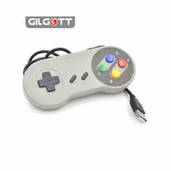 1pcs Wired Super USB Controller Gamepad Joysticks Classic Joypad for Nintendo - color button