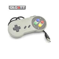 1pcs Wired Super USB Controller Gamepad Joysticks Classic Joypad for Nintendo - color button
