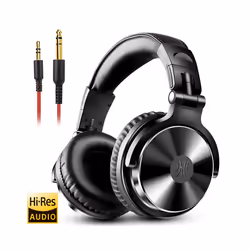 Oneodio Over Ear Headphones Hifi Studio DJ Headphone Wired Monitor Music - Black