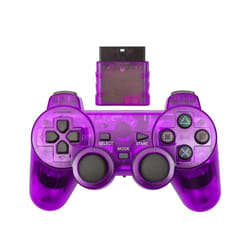 Wireless Vibrating Gamepad for Sony ps2 Gaming Controller for Playstation - Purple