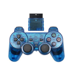 Wireless Vibrating Gamepad for Sony ps2 Gaming Controller for Playstation - Blue