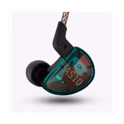 KZ AS10 5BA Driver In Ear Monitor Earphone HIFI Wired Earbuds Headset - black with mic