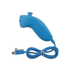 Nunchuck Controller Wired game Controller for Wii Console - Light Blue