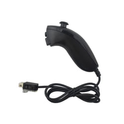 Nunchuck Controller Wired game Controller for Wii Console - Black