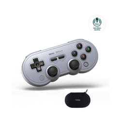 AKNES 8BitDo SN30 Pro Game Controller for Nintendo Switch Android MacOS - Bundle 2, Gray with Bag