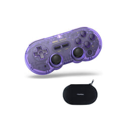 AKNES 8BitDo SN30 Pro Game Controller for Nintendo Switch Android MacOS - Bundle 2, Purple with Bag