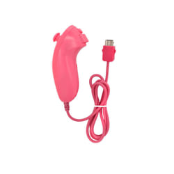 OSTENT Motion Based Wired Nunchuck Controller for Nintendo Wii Console - pink