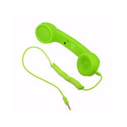 3.5mm Retro Phone Telephone Receivers Cellphone Handset For iPhone/iPad/Samsung - Green