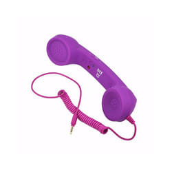 3.5mm Retro Phone Telephone Receivers Cellphone Handset For iPhone/iPad/Samsung - PURPLE