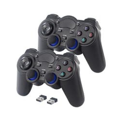2.4G Wireless Gamepad Controller TV Joystick with USB Game Pad Receiver - 2pcs Handle