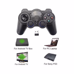 2.4G Wireless Gamepad Controller TV Joystick with USB Game Pad Receiver - 2pcs Handle