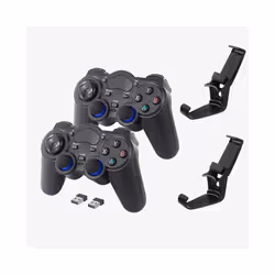 2.4G Wireless Gamepad Controller TV Joystick with USB Game Pad Receiver - 2pcs kit