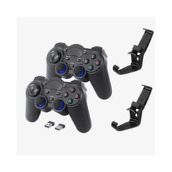 2.4G Wireless Gamepad Controller TV Joystick with USB Game Pad Receiver - 2pcs kit