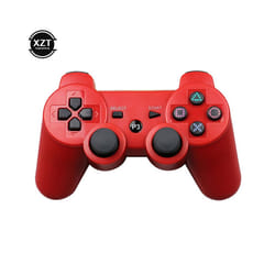 Gamepad Wireless Bluetooth-compatib Joystick Console for Sony PS3 Controller - red