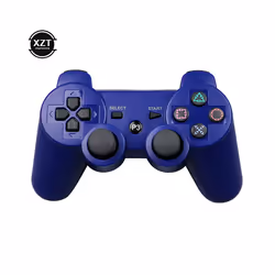 Gamepad Wireless Bluetooth-compatib Joystick Console for Sony PS3 Controller - blue