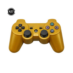Gamepad Wireless Bluetooth-compatib Joystick Console for Sony PS3 Controller - golden