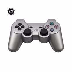 Gamepad Wireless Bluetooth-compatib Joystick Console for Sony PS3 Controller - silver
