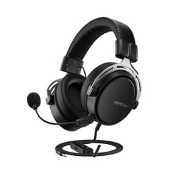 Mpow/Soulsens Air SE PS4 Gaming Headset 3D Surround Sound Wired Headphones - Black and Silver