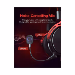 Mpow/Soulsens Air SE PS4 Gaming Headset 3D Surround Sound Wired Headphones - Black and Silver