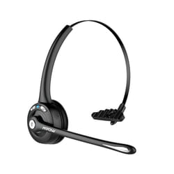 Mpow Pro Wireless Headphone V5.0 Updated MBH15 Bluetooth Headset with - Black with Silver