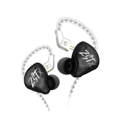 KZ ZSTX 1DD+1BA Hybrid Driver In-ear Earphone Noise Cancelling Headset - black no mic