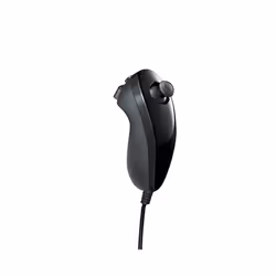 2PCS Remote Controller with Nunchuck Controller for Wii Console Wireless - black 1