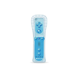 2PCS Remote Controller with Nunchuck Controller for Wii Console Wireless - Blue-1 controller