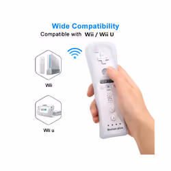 2PCS Remote Controller with Nunchuck Controller for Wii Console Wireless - Green White- 2 Set