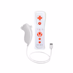 1pcs/2pcs Controller for Wii Remote Controller Gamepad Built-in Motion - White blue-1 Set