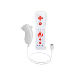 1pcs/2pcs Controller for Wii Remote Controller Gamepad Built-in Motion - White blue-1 Set