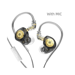 KZ EDX Pro Earphones Dynamic In Ear Monitor HiFi Wired Headphones Bass - Black MIC